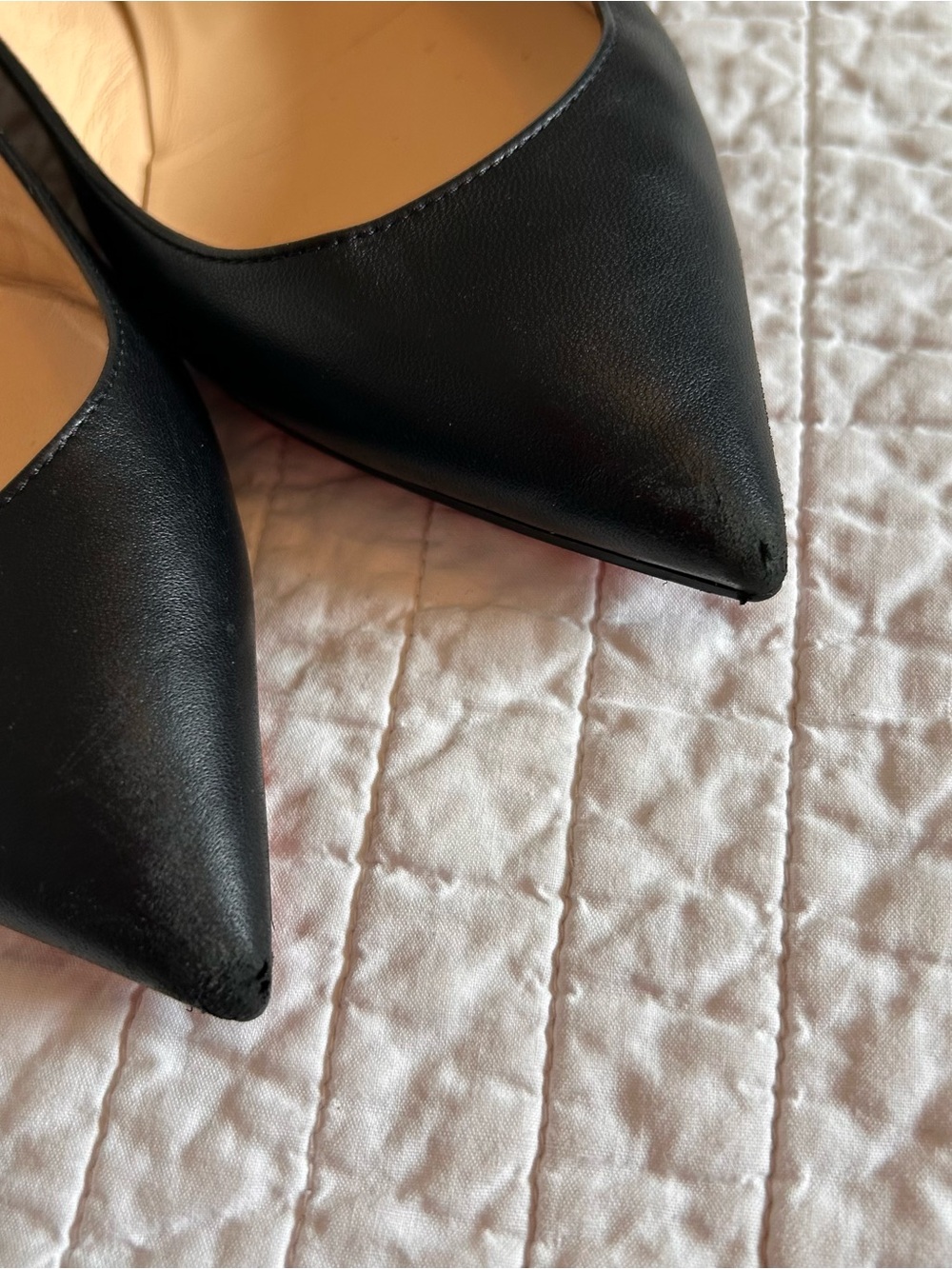 Christian Louboutin Ballala iconic pointy black leather flats. - Picture 9 of 9